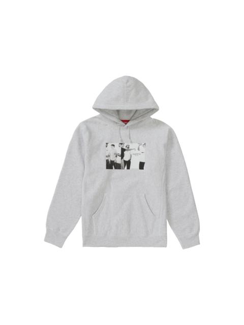 Supreme Classic Ad Hooded Sweatshirt Ash Grey