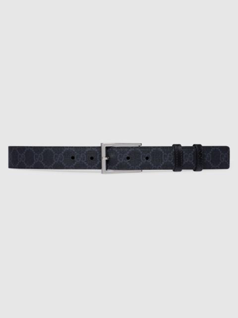 Reversible belt with rectangular buckle