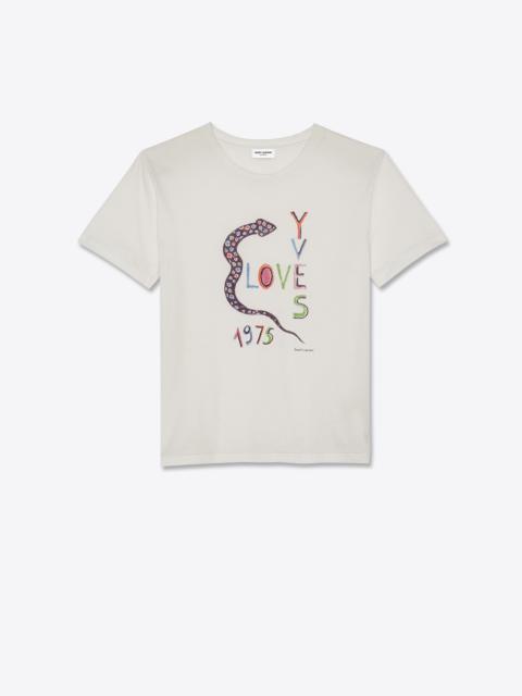 SAINT LAURENT "love yves 1975" t-shirt