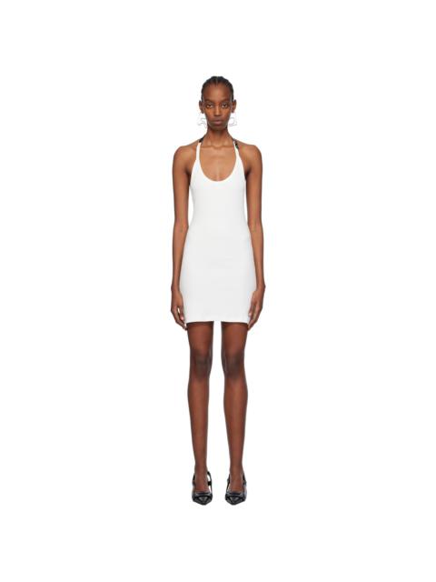 courrèges White Holistic Buckle 90's Minidress