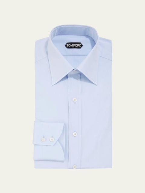 TOM FORD Men's Solid Poplin Dress Shirt