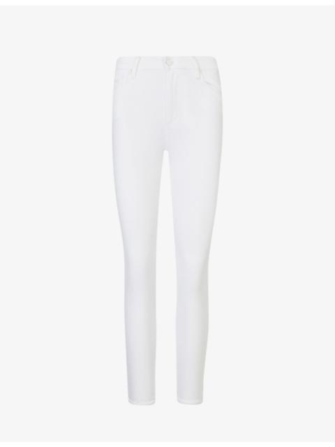 PAIGE Hoxton Cropped skinny-leg high-rise stretch-denim jeans