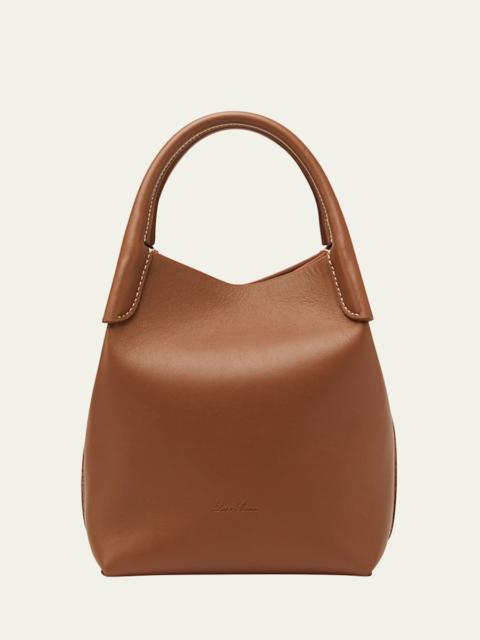 Loro Piana Bale Leather Top-Handle Bag