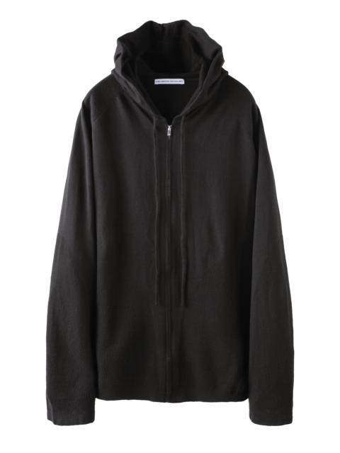 POST ARCHIVE FACTION (PAF) 8.0 KNIT HOODIE RIGHT (BLACK)