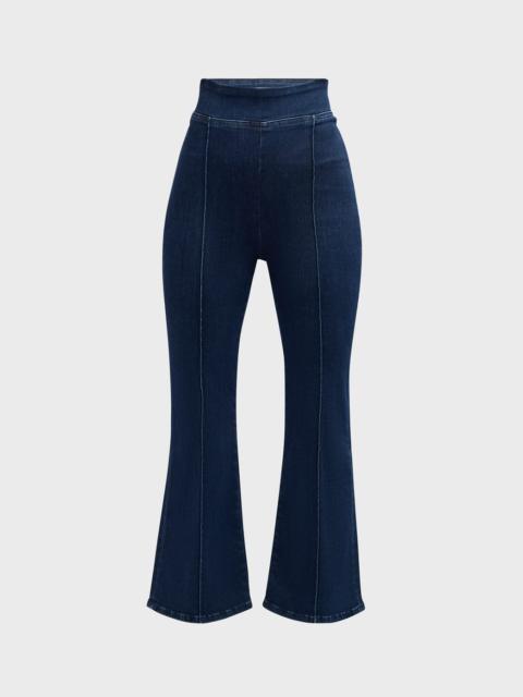 The Jetset Crop Mini Boot Pintuck Jeans
