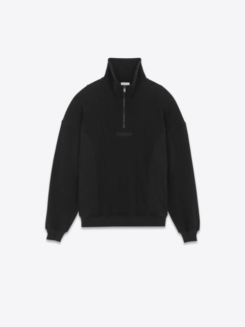 saint laurent half-zip sweatshirt