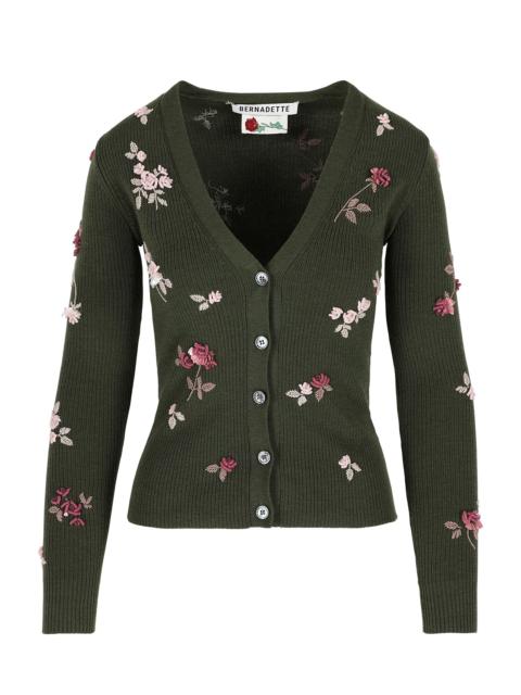 BERNADETTE Karybelle Floral Embroidered Cardigan