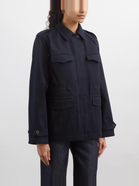 Fitted Cotton Gabardine Jacket