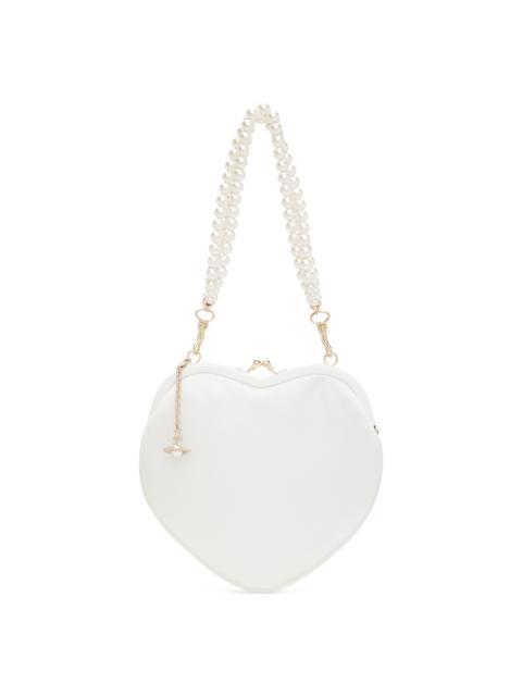 Vivienne Westwood White Belle Heart Frame Bag