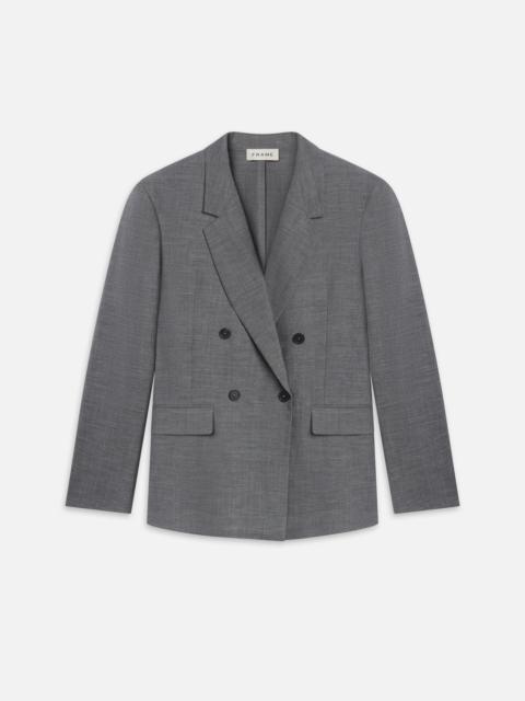FRAME Unlined Double Breasted Blazer