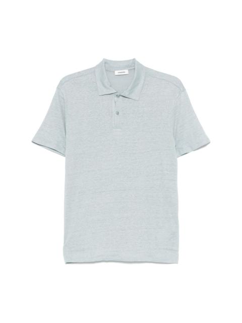 Sandro linen polo shirt