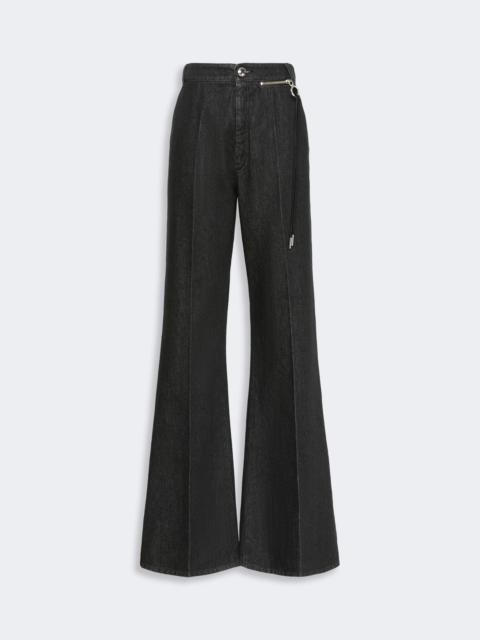 Sportmax MANICO Slim flared jeans - BLACK