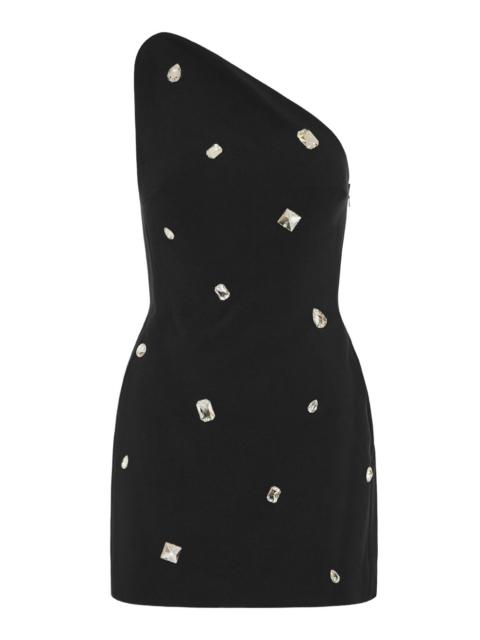 David Koma one-shoulder crystal-embellished dress