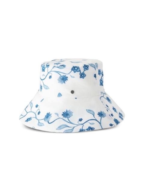 MAISON MICHEL Charlotte floral-print bucket hat