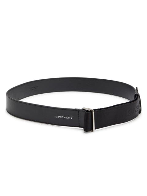 Givenchy Givenchy Logo-jacquard Canvas and Leather Belt