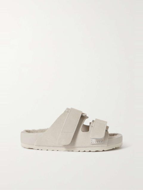 + Tekla Uji shearling-lined suede sandals