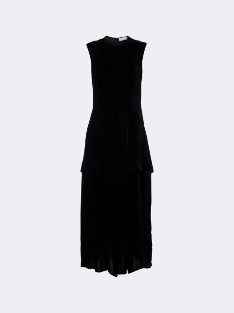 Stella McCartney Pleated velvet midi dress