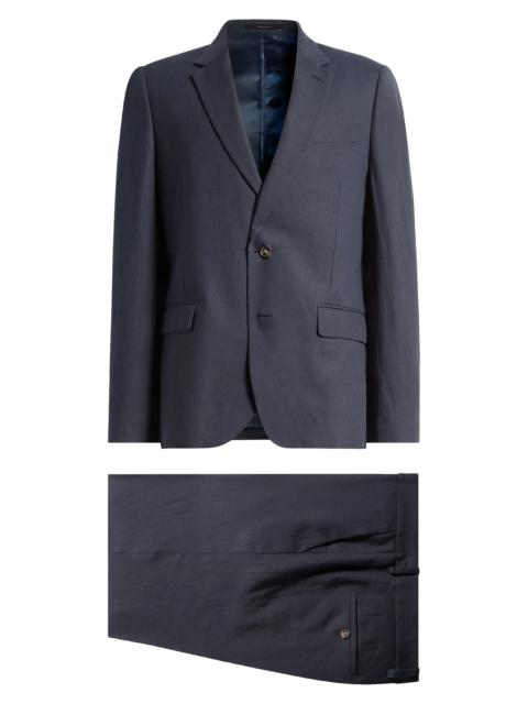 Tailored Fit Solid Linen Suit