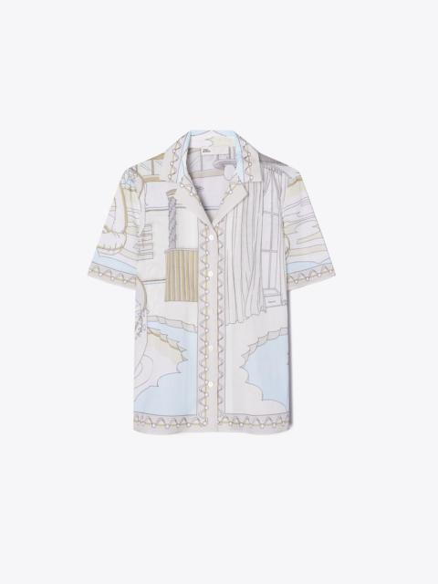 TORY BURCH Printed Camp Shirt