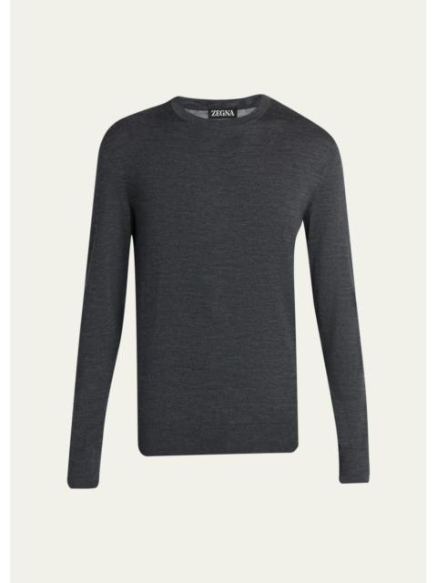 ZEGNA Men's Trofeo Wool Crewneck Sweater