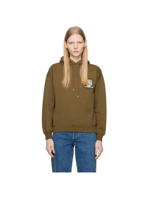 Khaki College Fox Hoodie