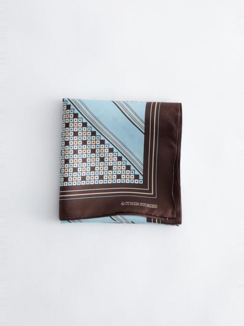 & Other Stories Printed Silk Scarf