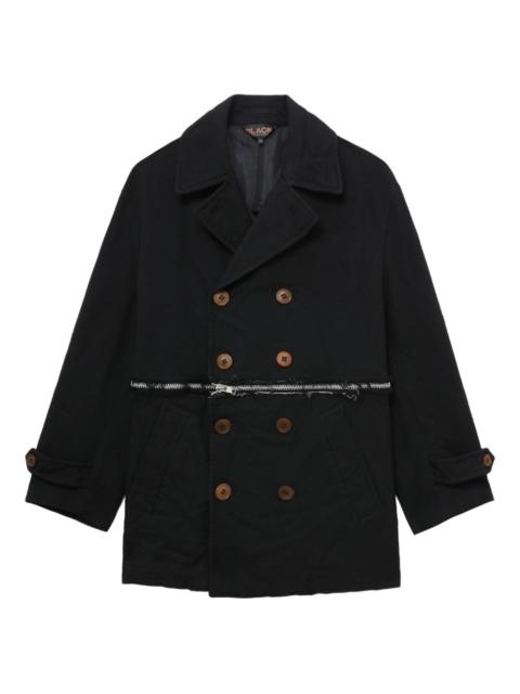 BLACK COMME des GARÇONS double-breasted zip jacket