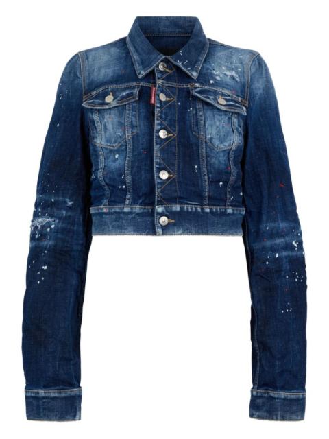 DSQUARED2 spots wash dean jean jacket