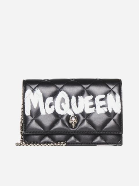 Alexander McQueen Skull quilted leather mini bag