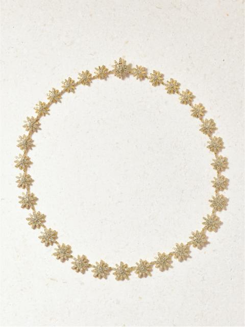 DAVID YURMAN Startburst 18-karat Gold Diamond Tennis Necklace