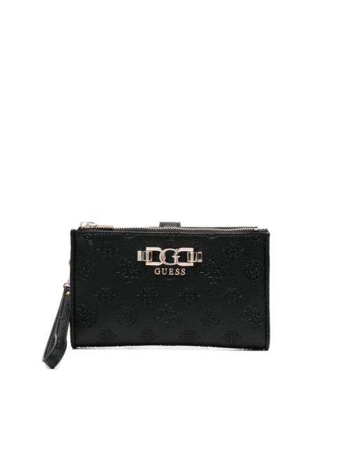 GUESS USA embossed-logo zip-roundwallet