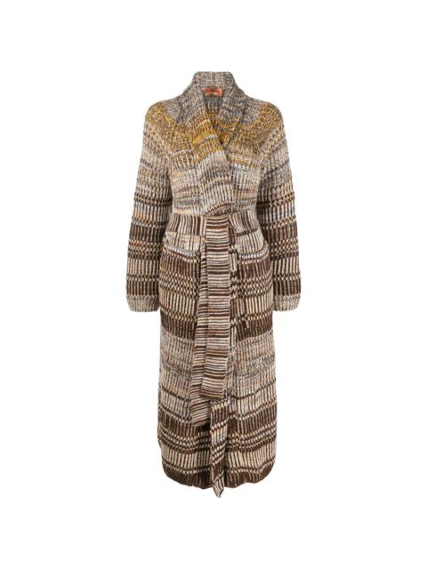 Missoni striped tie-waist cardi-coat