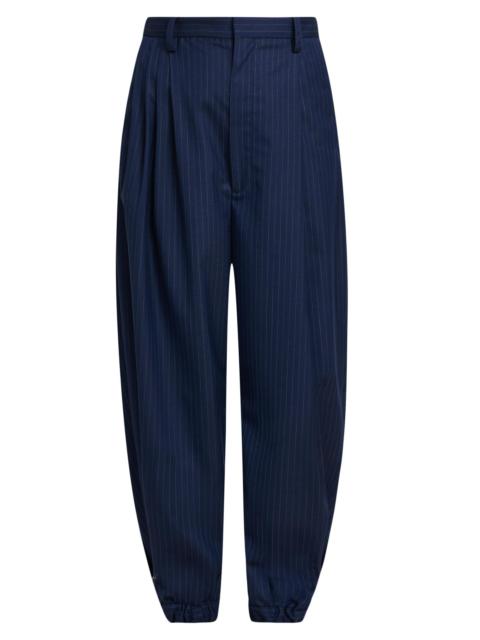 Moschino Women's Pinstriped Wool Trousers - Multi