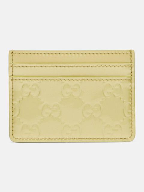 GUCCI GG Emblem leather card holder