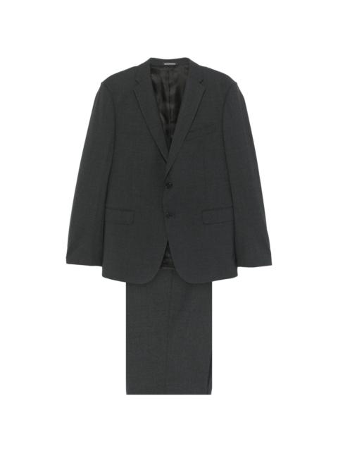 single-breasted slim suit