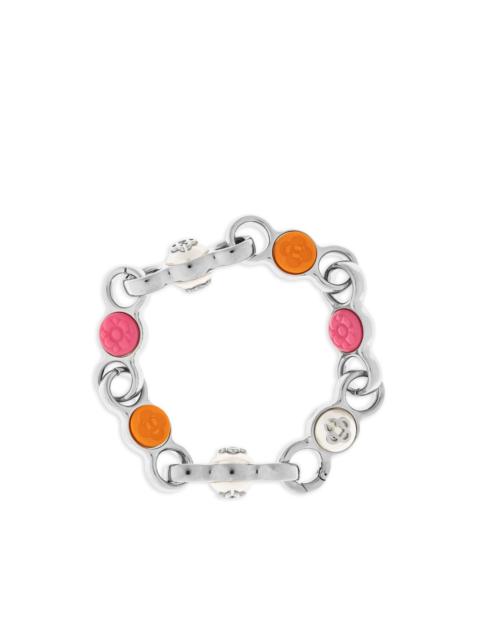 CASABLANCA flower-accented chain bracelet