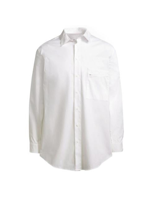 Y-3 Classic Logo Button-Down Shirt Core White in White
