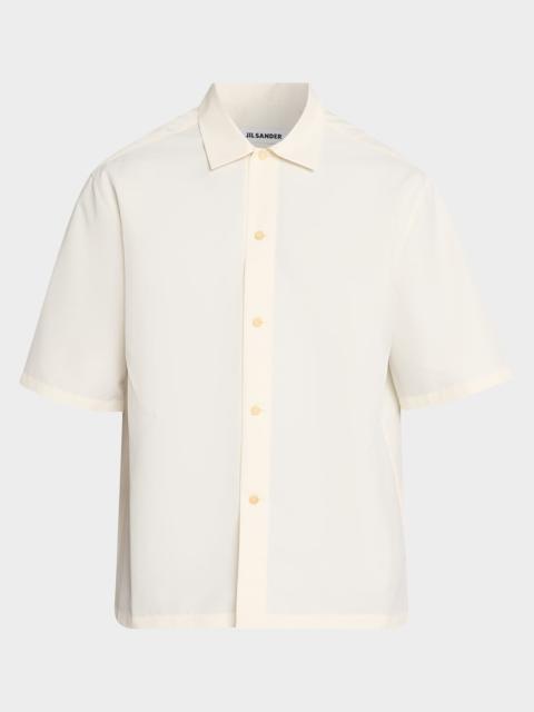 Jil Sander Men's Water-Repellent Short-Sleeve Shirt