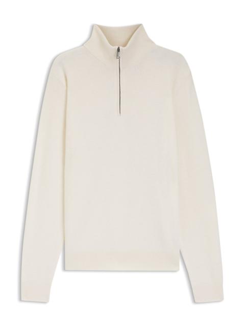 BOSS ALPACA-WOOL SWEATER WITH ZIP NECK