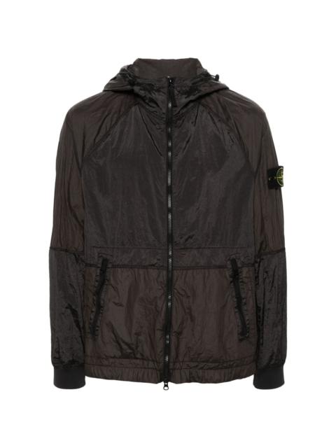 Compass-badge lightweight jacket