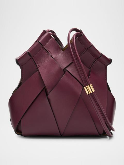 ULLA JOHNSON Charlotte Woven Leather Crossbody Bag