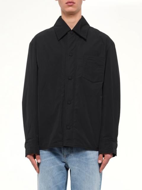 AMI Paris Padded Ami De Coeur Overshirt in Black