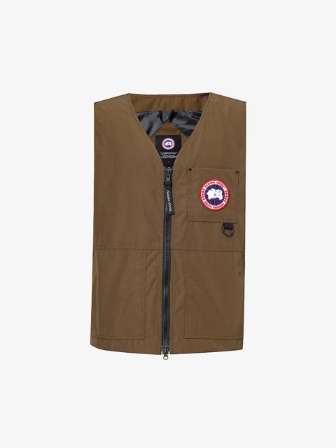 Canmore logo-patch regular-fit woven vest