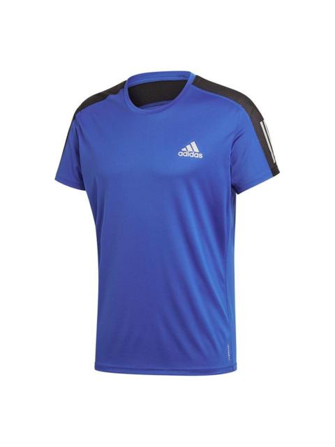 adidas Own The Run Tee Running Short Sleeve Men's Blue FT1431