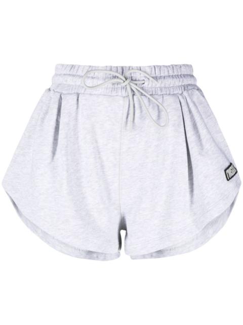 MSGM logo-patch drawstring cotton shorts