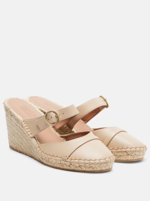 MALONE SOULIERS Farah leather espadrille wedges