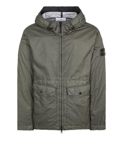 Stone Island Q0325 HOODED LIGHT JACKET GARMENT DYED MICRO YARN 