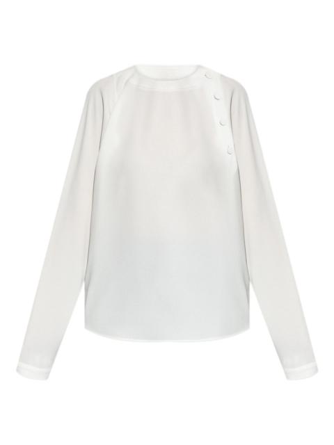 EMPORIO ARMANI button-detail raglan-sleeves blouse
