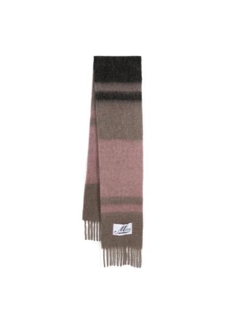 Marni striped brushed scarf