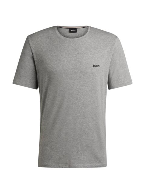 BOSS STRETCH-COTTON REGULAR-FIT T-SHIRT WITH LOGO DETAIL